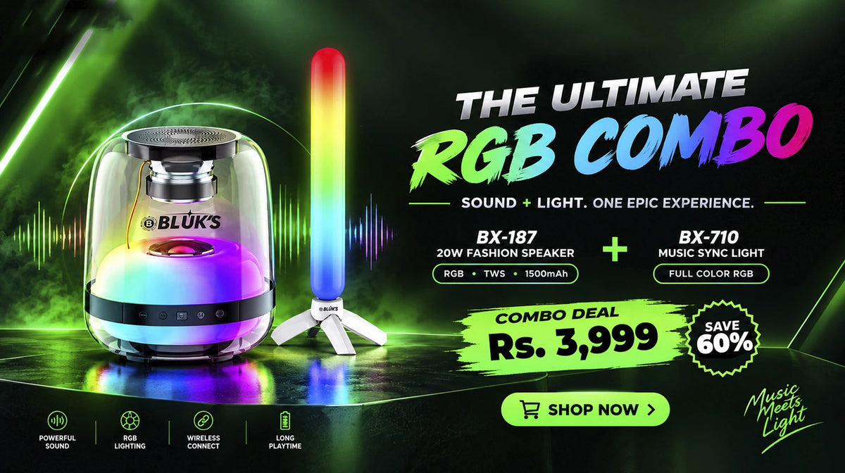 The Ultimate RGB Combo — BX-187 speaker + BX-710 light