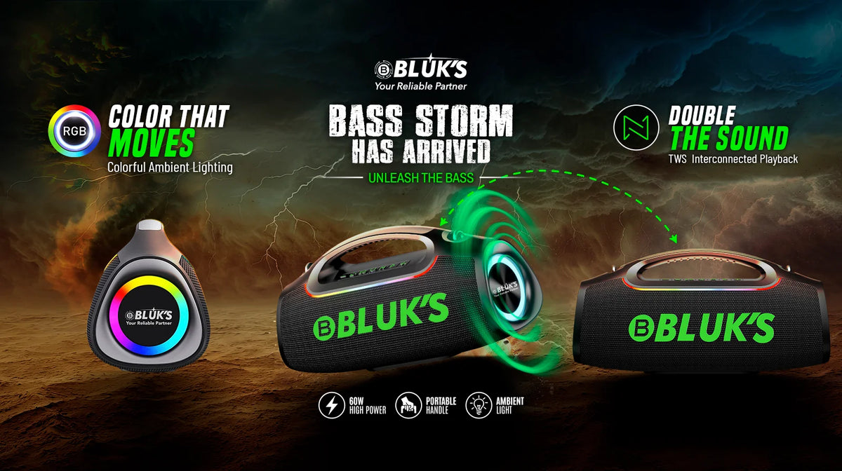 BX-500 Bass-Storm 60W portable wireless speaker