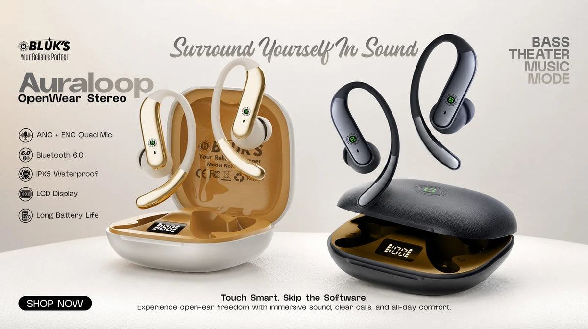 BX-604 Auraloop OpenWear stereo earbuds