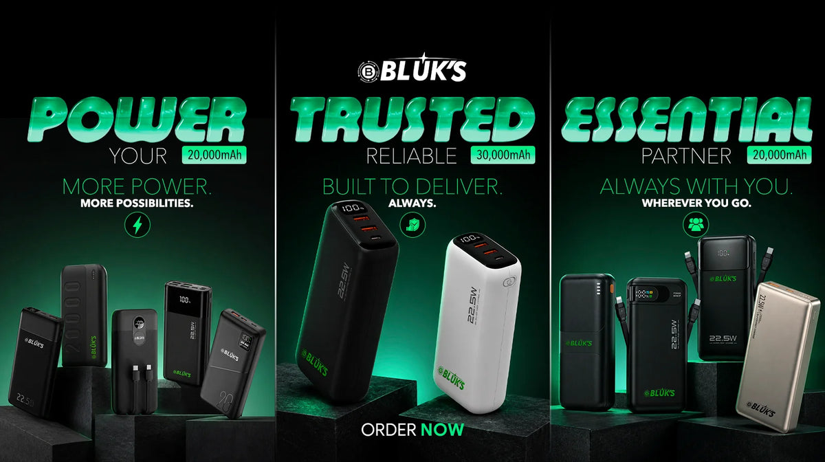 Bluk's XON series power banks