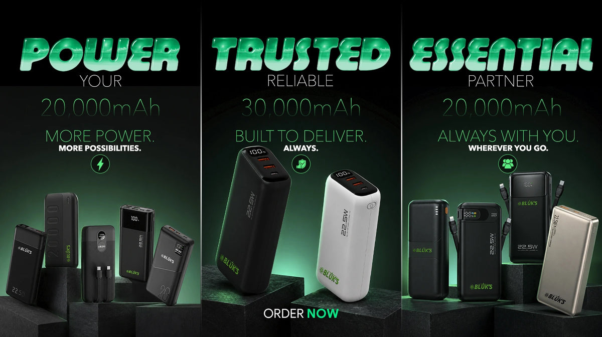 Bluk's XON series power banks